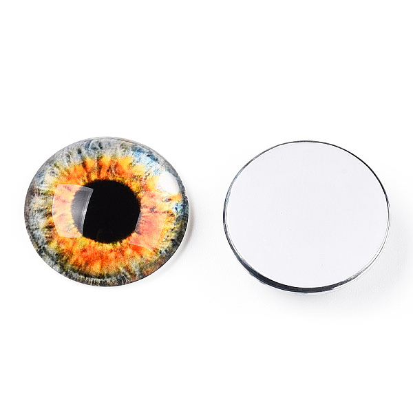 PandaHall Glass Cabochons, Half Round with Eye, Orange, 20x6.5mm Glass Half Round Orange
PandaHall Glass Cabochons, Half Round with Eye, Orange, 20x6.5mm Glass Half Round Orange