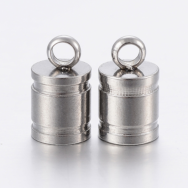PandaHall 201 Stainless Steel Cord Ends, End Caps, Column, Stainless Steel Color, 11x7mm, Hole: 2.5mm, 6mm inner diameter 201 Stainless...
PandaHall 201 Stainless Steel Cord Ends, End Caps, Column, Stainless Steel Color, 11x7mm, Hole: 2.5mm, 6mm inner diameter 201 Stainless...