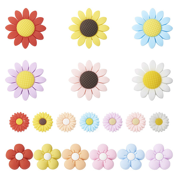 PandaHall Beadthoven 19Pcs 19 Styles Flower Food Grade Eco-Friendly Silicone Beads, Chewing Beads For Teethers, DIY Nursing Necklaces Making..., Multicolor
PandaHall Beadthoven 19Pcs 19 Styles Flower Food Grade Eco-Friendly Silicone Beads, Chewing Beads For Teethers, DIY Nursing Necklaces Making..., Multicolor