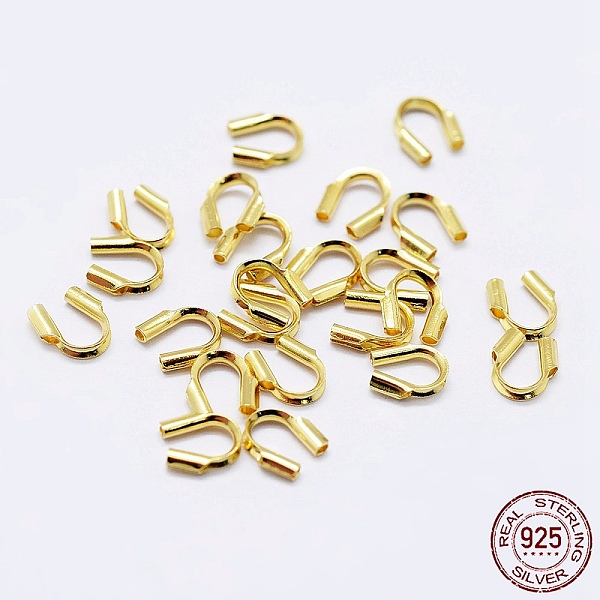 PandaHall 925 Sterling Silver Wire Guardian, Golden, 4.5x4x1mm, Hole: 0.6mm Sterling Silver
PandaHall 925 Sterling Silver Wire Guardian, Golden, 4.5x4x1mm, Hole: 0.6mm Sterling Silver