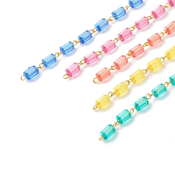 PandaHall Handmade Link Chains, with Transparent Acrylic Beads & Iron Findings, Polygon, Mixed Color, 8.5~9x5mm, 5strand/set Acrylic..., Multicolor
PandaHall Handmade Link Chains, with Transparent Acrylic Beads & Iron Findings, Polygon, Mixed Color, 8.5~9x5mm, 5strand/set Acrylic..., Multicolor