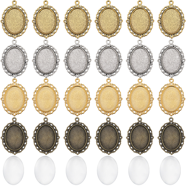 PandaHall SUNNYCLUE DIY Blank Oval Dome Pendant Making Kit, Including Alloy Pendant Settings for Cabochon with Rhinestone, Glass Cabochons...
PandaHall SUNNYCLUE DIY Blank Oval Dome Pendant Making Kit, Including Alloy Pendant Settings for Cabochon with Rhinestone, Glass Cabochons...