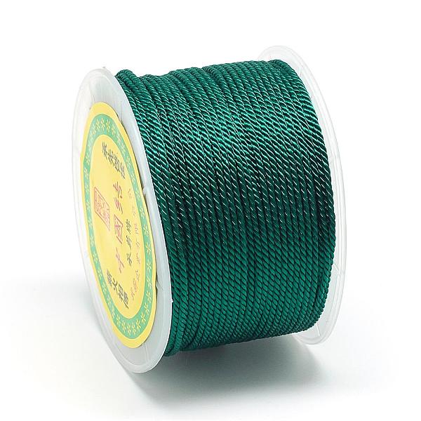 PandaHall Nylon Threads, Milan Cords/Twisted Cords, Teal, 1.5~2mm, about 54.68 yards(50m)/roll Nylon Cyan
PandaHall Nylon Threads, Milan Cords/Twisted Cords, Teal, 1.5~2mm, about 54.68 yards(50m)/roll Nylon Cyan