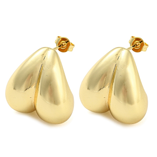 PandaHall Rack Plating Brass Heart Stud Earrings, Long-Lasting Plated, Cadmium Free & Lead Free, Real 18K Gold Plated, 20x19mm Brass Heart
PandaHall Rack Plating Brass Heart Stud Earrings, Long-Lasting Plated, Cadmium Free & Lead Free, Real 18K Gold Plated, 20x19mm Brass Heart