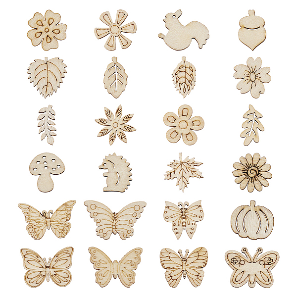 PandaHall Wood Cabochons, Laser Cut Wood Shapes, Unfinished Wooden Embellishments, DIY Decoration Accessories, Mixed Shapes, BurlyWood..., Orange
PandaHall Wood Cabochons, Laser Cut Wood Shapes, Unfinished Wooden Embellishments, DIY Decoration Accessories, Mixed Shapes, BurlyWood..., Orange