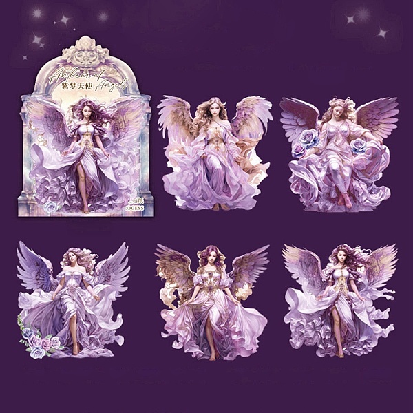 PandaHall 5Pcs PET Self-Adhesive Stickers, for Party Decorative Presents, Angel, Orchid, 100~106x93.5~98x0.2mm, 5pcs/set PET Angel & Fairy..., Purple
PandaHall 5Pcs PET Self-Adhesive Stickers, for Party Decorative Presents, Angel, Orchid, 100~106x93.5~98x0.2mm, 5pcs/set PET Angel & Fairy..., Purple