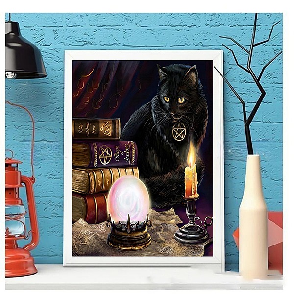 PandaHall DIY Diamond Painting Stickers Kits For Kids, including Resin Rhinestone, Diamond Sticky Pen, Tray Plate, Glue Clay, Cat Shape..., Black
PandaHall DIY Diamond Painting Stickers Kits For Kids, including Resin Rhinestone, Diamond Sticky Pen, Tray Plate, Glue Clay, Cat Shape..., Black