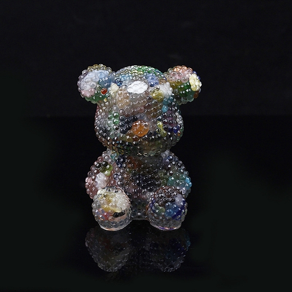 PandaHall Resin Bear Display Decoration, with Cat Eye Chips inside Statues for Home Office Decorations, Colorful, 70x65x90mm Resin Bear
PandaHall Resin Bear Display Decoration, with Cat Eye Chips inside Statues for Home Office Decorations, Colorful, 70x65x90mm Resin Bear