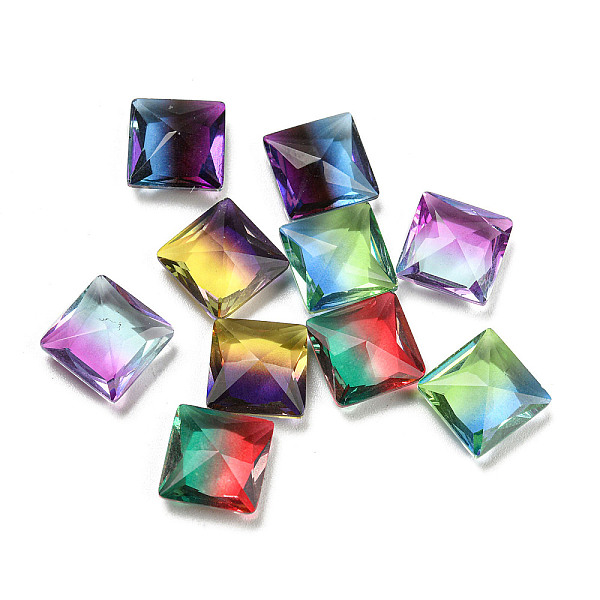 PandaHall Glass Rhinestone Cabochons, Pointed Back, Faceted, Square, Mixed Color, 10x10x4.5mm Glass Rhinestone Square Multicolor
PandaHall Glass Rhinestone Cabochons, Pointed Back, Faceted, Square, Mixed Color, 10x10x4.5mm Glass Rhinestone Square Multicolor
