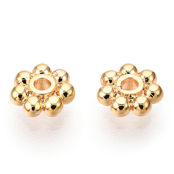 PandaHall Brass Daisy Spacer Beads, Nickel Free, Real 18K Gold Plated, 5x1.5mm, Hole: 1.5mm Brass Flower
PandaHall Brass Daisy Spacer Beads, Nickel Free, Real 18K Gold Plated, 5x1.5mm, Hole: 1.5mm Brass Flower