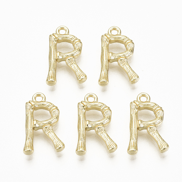 PandaHall Alloy Pendants, Cadmium Free & Nickel Free & Lead Free, Bamboo Initial Letter, Real 18K Gold Plated, Letter.R, R:16.5x10.5x3mm...
PandaHall Alloy Pendants, Cadmium Free & Nickel Free & Lead Free, Bamboo Initial Letter, Real 18K Gold Plated, Letter.R, R:16.5x10.5x3mm...