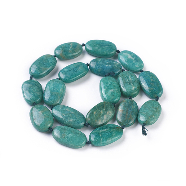 PandaHall Natural Amazonite Beads Strands, Oval, 19~23x12~14x5~8mm, Hole: 0.8mm, about 18pcs/strand, 16.7 inch(42.5cm) Amazonite Oval
PandaHall Natural Amazonite Beads Strands, Oval, 19~23x12~14x5~8mm, Hole: 0.8mm, about 18pcs/strand, 16.7 inch(42.5cm) Amazonite Oval