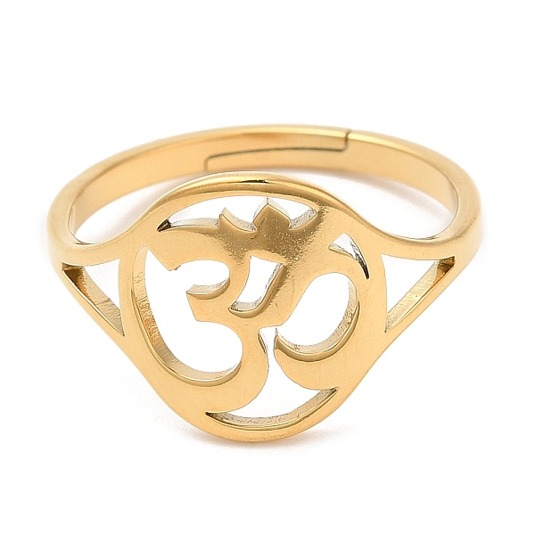 PandaHall Ion Plating(IP) 304 Stainless Steel Yoga Adjustable Ring for Women, Real 18K Gold Plated, Inner Diameter: 16.4mm 304 Stainless...
PandaHall Ion Plating(IP) 304 Stainless Steel Yoga Adjustable Ring for Women, Real 18K Gold Plated, Inner Diameter: 16.4mm 304 Stainless...