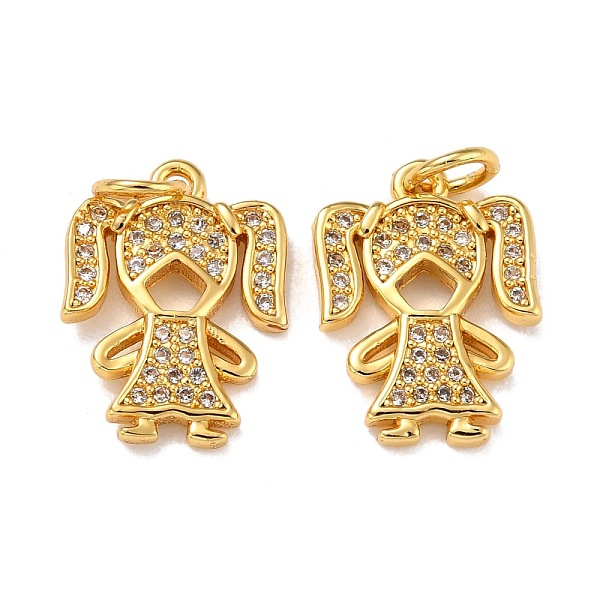 PandaHall Brass Micro Pave Cubic Zirconia Charms, with Jump Ring, Real 18K Gold Plated, Girl, Clear, 15.5x11x2mm, Jump Ring: 5x0.8mm, Inner...
PandaHall Brass Micro Pave Cubic Zirconia Charms, with Jump Ring, Real 18K Gold Plated, Girl, Clear, 15.5x11x2mm, Jump Ring: 5x0.8mm, Inner...