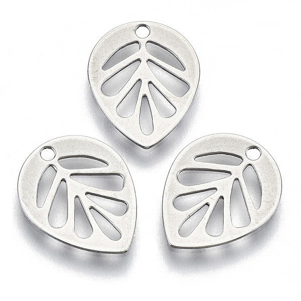PandaHall 201 Stainless Steel Charms, Laser Cut, Hollow, Leaf, Stainless Steel Color, 13x10.5x0.5mm, Hole: 1.2mm 201 Stainless Steel Leaf
PandaHall 201 Stainless Steel Charms, Laser Cut, Hollow, Leaf, Stainless Steel Color, 13x10.5x0.5mm, Hole: 1.2mm 201 Stainless Steel Leaf