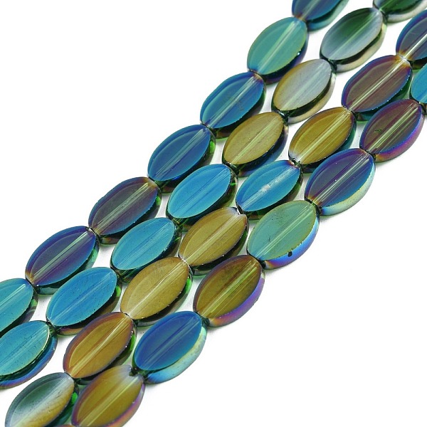 PandaHall Painted Transparent Glass Beads Strands, Oval, Goldenrod, 10x6x3mm, Hole: 1mm, about 54~60Pcs/strand, 20.47~23.62''(52~60cm) Glass..., Gold
PandaHall Painted Transparent Glass Beads Strands, Oval, Goldenrod, 10x6x3mm, Hole: 1mm, about 54~60Pcs/strand, 20.47~23.62''(52~60cm) Glass..., Gold