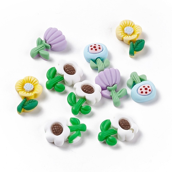 PandaHall Flower Mixe Shapes Opaque Resin Cabochons, Mixed Color, 20~23.5x14.5~17x6mm Resin Flower Multicolor
PandaHall Flower Mixe Shapes Opaque Resin Cabochons, Mixed Color, 20~23.5x14.5~17x6mm Resin Flower Multicolor