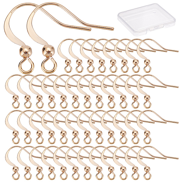 PandaHall CREATCABIN 100Pcs Long-Lasting Plated Brass French Earring Hooks, Flat Earring Hooks, Ear Wire, with Horizontal Loop, Real 18K...
PandaHall CREATCABIN 100Pcs Long-Lasting Plated Brass French Earring Hooks, Flat Earring Hooks, Ear Wire, with Horizontal Loop, Real 18K...