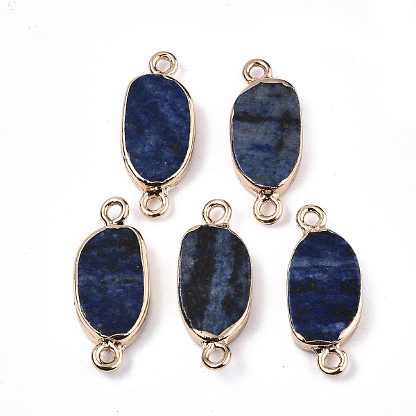 PandaHall Natural Lapis Lazuli Links Connectors, with Light Gold Tone Iron Loops, Oval, 23~24x9.5x3.5mm, Hole: 1.8mm Lapis Lazuli Oval
PandaHall Natural Lapis Lazuli Links Connectors, with Light Gold Tone Iron Loops, Oval, 23~24x9.5x3.5mm, Hole: 1.8mm Lapis Lazuli Oval