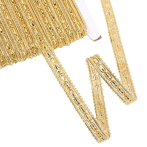 PandaHall FINGERINSPIRE 20 Yards Metallic Braid Trim with 8-Shape Pattern Gold Sequins Lace Ribbon 3/8" Decorated Trim for Christmas Holiday...
PandaHall FINGERINSPIRE 20 Yards Metallic Braid Trim with 8-Shape Pattern Gold Sequins Lace Ribbon 3/8" Decorated Trim for Christmas Holiday...