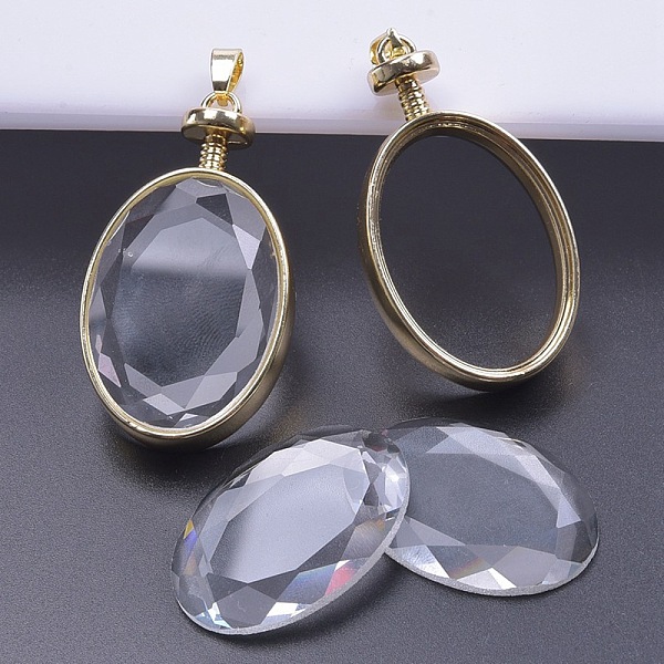 PandaHall Alloy Locket Pendants, with Glass, DIY Accessories for Jewelry Pendant Making, Oval, 50x28x15mm Alloy Oval
PandaHall Alloy Locket Pendants, with Glass, DIY Accessories for Jewelry Pendant Making, Oval, 50x28x15mm Alloy Oval