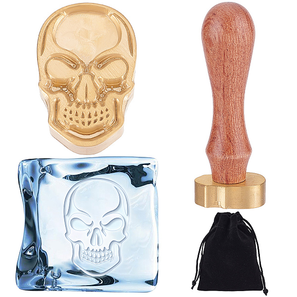 PandaHall CRASPIRE 1Pc Golden Tone Brass Stamp Head, with 1Pc Rectangle Velvet Pouches and 1Pc Pear Wood Handle, for Wax Seal Stamp, Skull...
PandaHall CRASPIRE 1Pc Golden Tone Brass Stamp Head, with 1Pc Rectangle Velvet Pouches and 1Pc Pear Wood Handle, for Wax Seal Stamp, Skull...