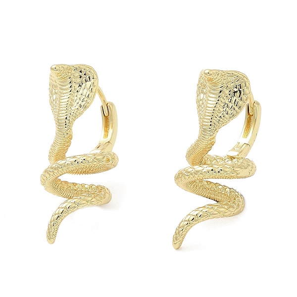 PandaHall Rack Plating Brass Hoop Earrings, Lead Free & Cadmium Free, Long-Lasting Plated, Snake, Real 18K Gold Plated, 30.5~31x13mm Brass...
PandaHall Rack Plating Brass Hoop Earrings, Lead Free & Cadmium Free, Long-Lasting Plated, Snake, Real 18K Gold Plated, 30.5~31x13mm Brass...
