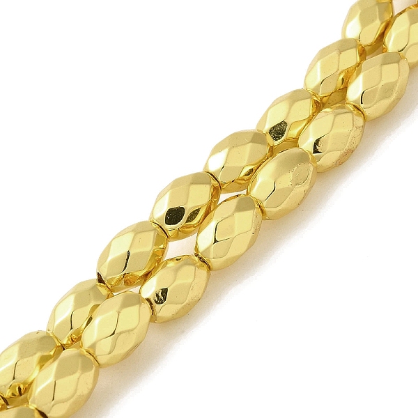 PandaHall Electroplated Strong Magnetic Synthetic Hematite Beads Strands, Long-Lasting Plated, Faceted Oval, Golden Plated, 7~8x5~5.5mm...
PandaHall Electroplated Strong Magnetic Synthetic Hematite Beads Strands, Long-Lasting Plated, Faceted Oval, Golden Plated, 7~8x5~5.5mm...