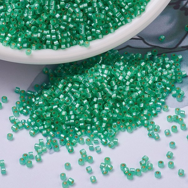 PandaHall MIYUKI Delica Beads, Cylinder, Japanese Seed Beads, 11/0, (DB0691) Dyed Semi-Frosted Silver Lined Mint Green, 1.3x1.6mm, Hole...
PandaHall MIYUKI Delica Beads, Cylinder, Japanese Seed Beads, 11/0, (DB0691) Dyed Semi-Frosted Silver Lined Mint Green, 1.3x1.6mm, Hole...