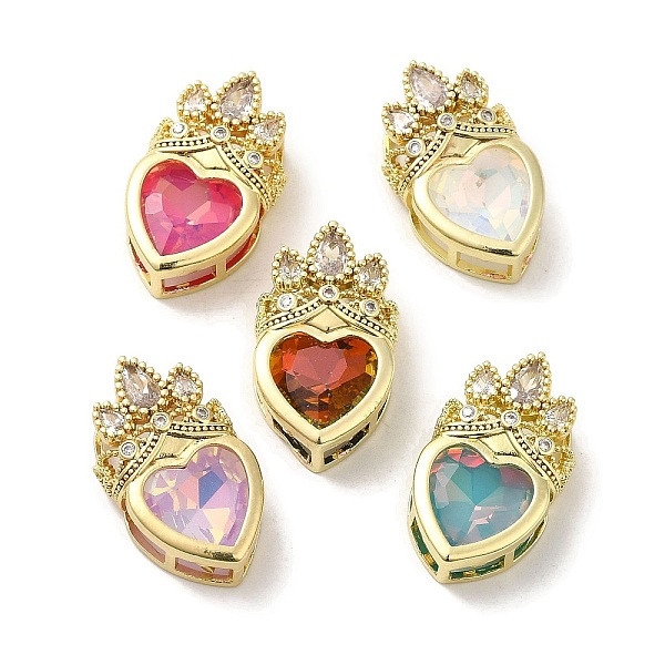 PandaHall Rack Plating Brass Cubic Zirconia Pendants, with Resin, Long-Lasting Plated, Lead Free & Cadmium Free, Real 18K Gold Plated, Heart..., Multicolor
PandaHall Rack Plating Brass Cubic Zirconia Pendants, with Resin, Long-Lasting Plated, Lead Free & Cadmium Free, Real 18K Gold Plated, Heart..., Multicolor