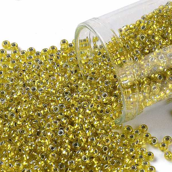 PandaHall TOHO Round Seed Beads, Japanese Seed Beads, (1811) Silver Lined Peridot Rainbow, 11/0, 2.2mm, Hole: 0.8mm, about 1110pcs/bottle..., Green
PandaHall TOHO Round Seed Beads, Japanese Seed Beads, (1811) Silver Lined Peridot Rainbow, 11/0, 2.2mm, Hole: 0.8mm, about 1110pcs/bottle..., Green