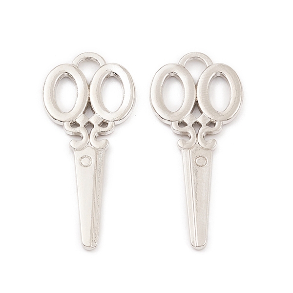 PandaHall Alloy Pendants, Long-Lasting Plated, Lead Free & Cadmium Free, Scissor, Platinum, 34x15x1.5mm, Hole: 2.5x3mm Alloy Tool
PandaHall Alloy Pendants, Long-Lasting Plated, Lead Free & Cadmium Free, Scissor, Platinum, 34x15x1.5mm, Hole: 2.5x3mm Alloy Tool