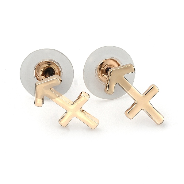 PandaHall 12 Constellation/Zodiac Sign Alloy Stud Earrings, with Ear Nuts, Golden, Sagittarius, 12x13x1.5mm, Pin: 0.6mm Alloy Sagittarius
PandaHall 12 Constellation/Zodiac Sign Alloy Stud Earrings, with Ear Nuts, Golden, Sagittarius, 12x13x1.5mm, Pin: 0.6mm Alloy Sagittarius