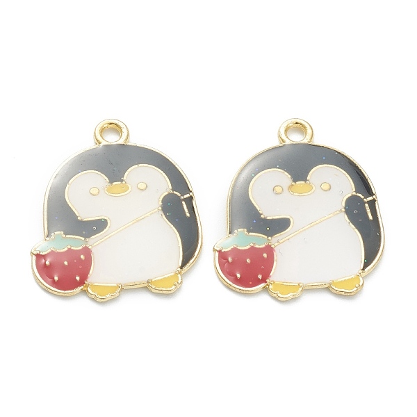 PandaHall Alloy Enamel Pendants, for DIY Accessories, Penguin with Strawberry, Light Gold, Lead Free & Cadmium Free, Black, 24x20x1.5mm...
PandaHall Alloy Enamel Pendants, for DIY Accessories, Penguin with Strawberry, Light Gold, Lead Free & Cadmium Free, Black, 24x20x1.5mm...