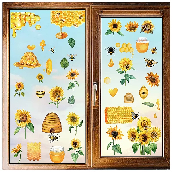 PandaHall 8 Sheets 8 Styles Bees Theme PVC Waterproof Wall Stickers, Self-Adhesive Decals, for Window or Stairway Home Decoration, Rectangle...
PandaHall 8 Sheets 8 Styles Bees Theme PVC Waterproof Wall Stickers, Self-Adhesive Decals, for Window or Stairway Home Decoration, Rectangle...