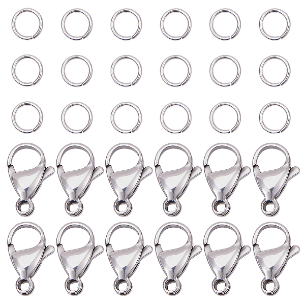 PandaHall 304 Stainless Steel Lobster Claw Clasps, with Open Jump Rings, Stainless Steel Color, 6.8x5.2x1.1cm 304 Stainless Steel Others
PandaHall 304 Stainless Steel Lobster Claw Clasps, with Open Jump Rings, Stainless Steel Color, 6.8x5.2x1.1cm 304 Stainless Steel Others