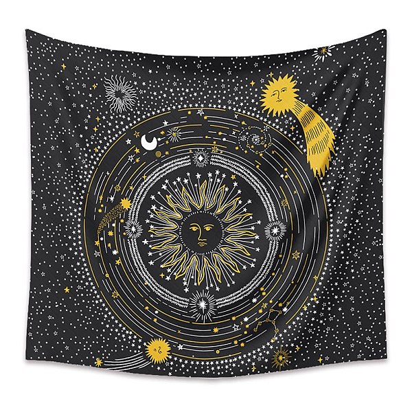 PandaHall Polyester Bohemian Mmon Sun Wall Hanging Tapestry, for Bedroom Living Room Decoration, Rectangle, Black, 1300x1500mm Polyester...
PandaHall Polyester Bohemian Mmon Sun Wall Hanging Tapestry, for Bedroom Living Room Decoration, Rectangle, Black, 1300x1500mm Polyester...