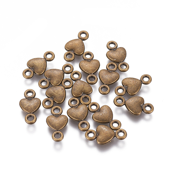 PandaHall Tibetan Style Links connectors, Heart, Cadmium Free & Nickel Free & Lead Free, Antique Bronze, 15x8x2mm, Hole: 2mm Alloy Heart
PandaHall Tibetan Style Links connectors, Heart, Cadmium Free & Nickel Free & Lead Free, Antique Bronze, 15x8x2mm, Hole: 2mm Alloy Heart