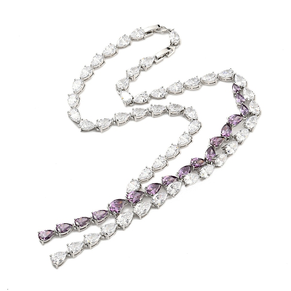PandaHall Brass Micro Pave Cubic Zirconia Necklaces, Teardrop, Dark Orchid, 19.33 inch(491mm) Brass Teardrop
PandaHall Brass Micro Pave Cubic Zirconia Necklaces, Teardrop, Dark Orchid, 19.33 inch(491mm) Brass Teardrop