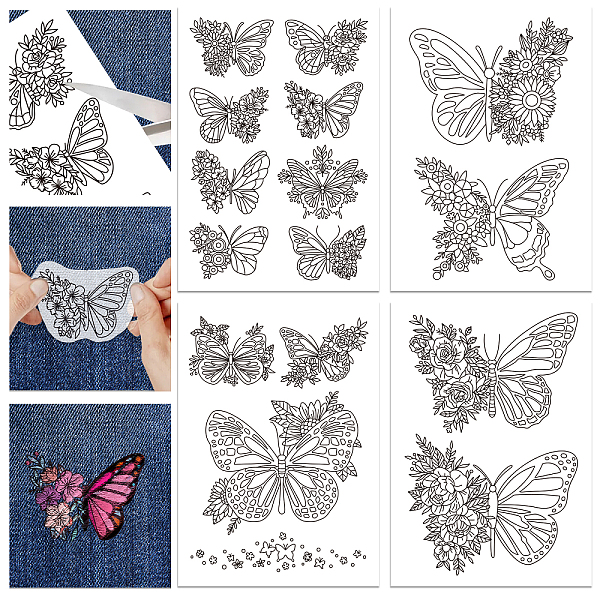 PandaHall GLOBLELAND 4 Sheets 16Pcs Flowers and Butterfly Water Soluble Hand Sewing Stabilizers for Fabric Embroidery Stitch Practice...
PandaHall GLOBLELAND 4 Sheets 16Pcs Flowers and Butterfly Water Soluble Hand Sewing Stabilizers for Fabric Embroidery Stitch Practice...