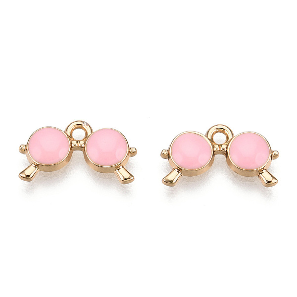 PandaHall Eco-Friendly Zinc Alloy Pendants, with Enamel, Glasses, Cadmium Free & Nickel Free & Lead Free, Golden, Pink, 10x18x2.5mm, Hole...
PandaHall Eco-Friendly Zinc Alloy Pendants, with Enamel, Glasses, Cadmium Free & Nickel Free & Lead Free, Golden, Pink, 10x18x2.5mm, Hole...