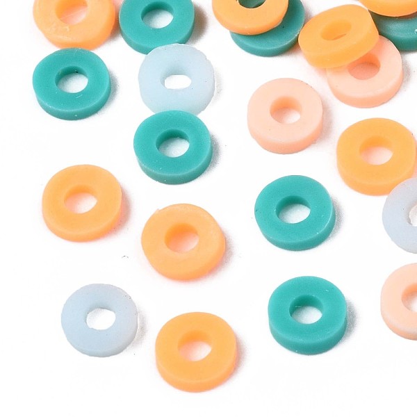 PandaHall Handmade Polymer Clay Beads, Heishi Beads, Disc/Flat Round, Mixed Color, 4x0.5~1.5mm, Hole: 1.5mm, about 66600pcs/1000g Polymer..., Multicolor
PandaHall Handmade Polymer Clay Beads, Heishi Beads, Disc/Flat Round, Mixed Color, 4x0.5~1.5mm, Hole: 1.5mm, about 66600pcs/1000g Polymer..., Multicolor