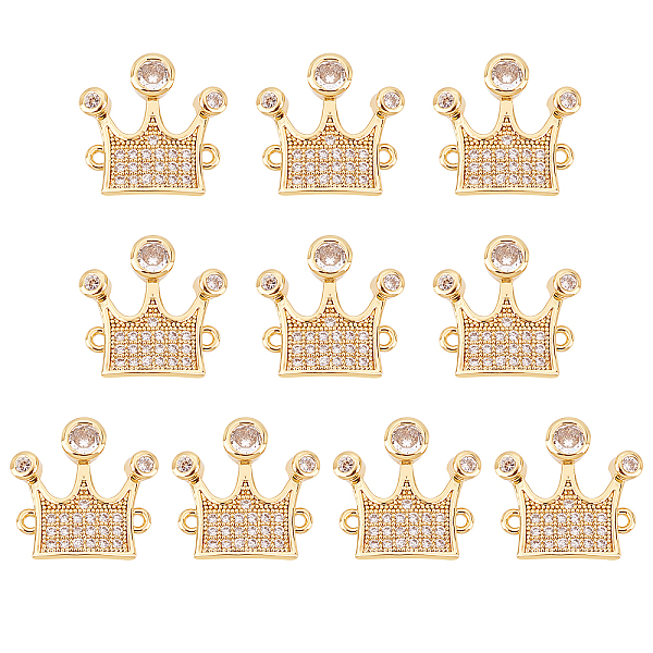 PandaHall 10Pcs Brass Micro Pave Clear Cubic Zirconia Links, Crown, Real 18K Gold Plated, 17x17.5x3mm, Hole: 1.2mm Brass+Cubic Zirconia...
PandaHall 10Pcs Brass Micro Pave Clear Cubic Zirconia Links, Crown, Real 18K Gold Plated, 17x17.5x3mm, Hole: 1.2mm Brass+Cubic Zirconia...