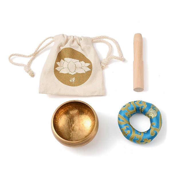 PandaHall Tibetan Brass Singing Bowl & Wood Striker & Random Color Cloth Mat Set, Nepal Buddha Meditation Sound Bowl, Yoga Sound Bowls, for...
PandaHall Tibetan Brass Singing Bowl & Wood Striker & Random Color Cloth Mat Set, Nepal Buddha Meditation Sound Bowl, Yoga Sound Bowls, for...