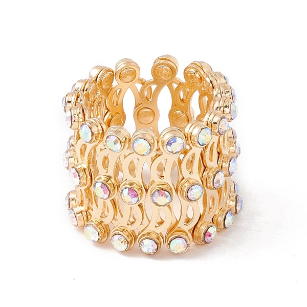 PandaHall Rhinestone Folding Retractable Ring Bracelet, Brass Telescopic Rings Bracelet for Women, Crystal AB, Inner Diameter: 17.5~59mm..., Clear
PandaHall Rhinestone Folding Retractable Ring Bracelet, Brass Telescopic Rings Bracelet for Women, Crystal AB, Inner Diameter: 17.5~59mm..., Clear