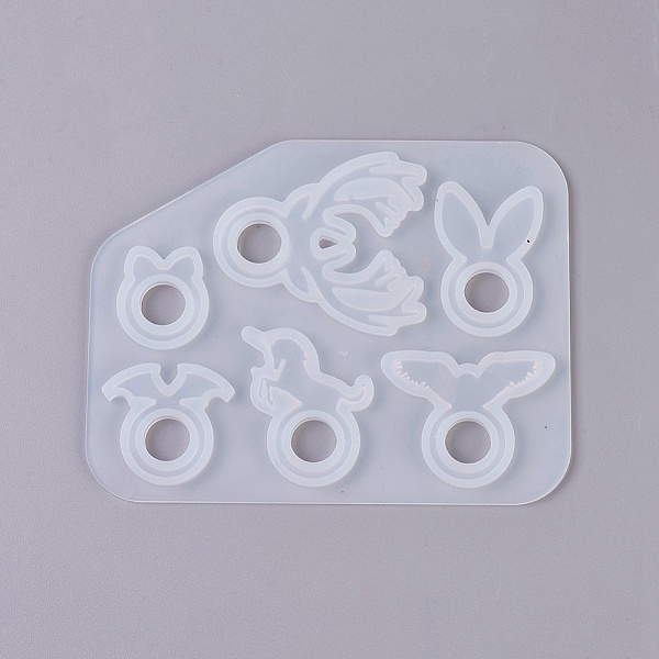 PandaHall Silicone Ring Molds, Resin Casting Molds, For UV Resin, Epoxy Resin Jewelry Making, Animal, White, 142x110x5mm, Ring Size: 18mm...
PandaHall Silicone Ring Molds, Resin Casting Molds, For UV Resin, Epoxy Resin Jewelry Making, Animal, White, 142x110x5mm, Ring Size: 18mm...