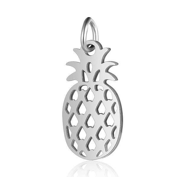 PandaHall 201 Stainless Steel Pendants, Pineapple, Stainless Steel Color, 28x16x1mm, Hole: 3mm 201 Stainless Steel Fruit
PandaHall 201 Stainless Steel Pendants, Pineapple, Stainless Steel Color, 28x16x1mm, Hole: 3mm 201 Stainless Steel Fruit