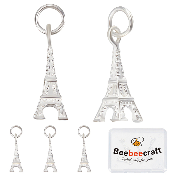 PandaHall Beebeecraft 5Pcs 925 Sterling Silver Pendants, with Jump Ring, Eiffel Tower Charms, Silver, 16.5x8x6mm, Hole: 3.5mm Sterling...
PandaHall Beebeecraft 5Pcs 925 Sterling Silver Pendants, with Jump Ring, Eiffel Tower Charms, Silver, 16.5x8x6mm, Hole: 3.5mm Sterling...