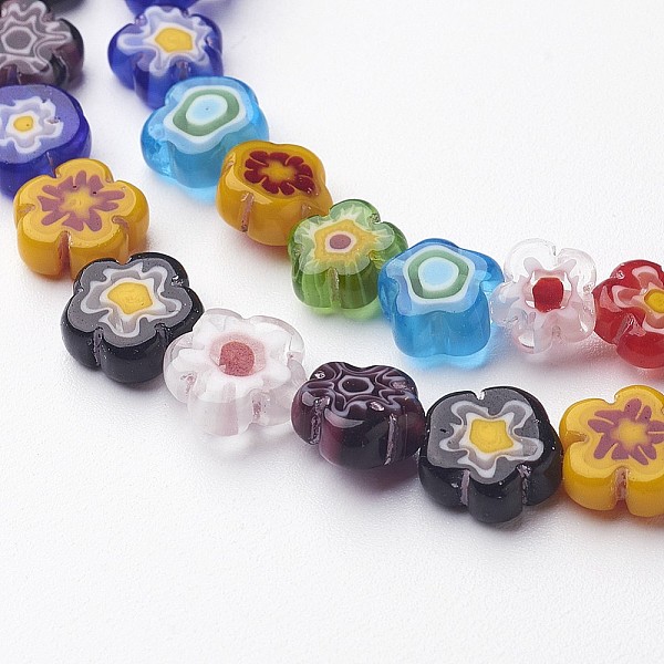 PandaHall Handmade Millefiori Glass Bead Strands, Flower, Mixed Color, 8~11x3mm, Hole: 1mm, about 50~53pcs/strand, 16 inch Millefiori..., Multicolor
PandaHall Handmade Millefiori Glass Bead Strands, Flower, Mixed Color, 8~11x3mm, Hole: 1mm, about 50~53pcs/strand, 16 inch Millefiori..., Multicolor