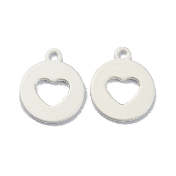 PandaHall Plating Alloy Pendant, Flat Round with Heart, Matte Silver Color, 17x14.5x1mm, Hole: 1.6mm Alloy Cross White
PandaHall Plating Alloy Pendant, Flat Round with Heart, Matte Silver Color, 17x14.5x1mm, Hole: 1.6mm Alloy Cross White